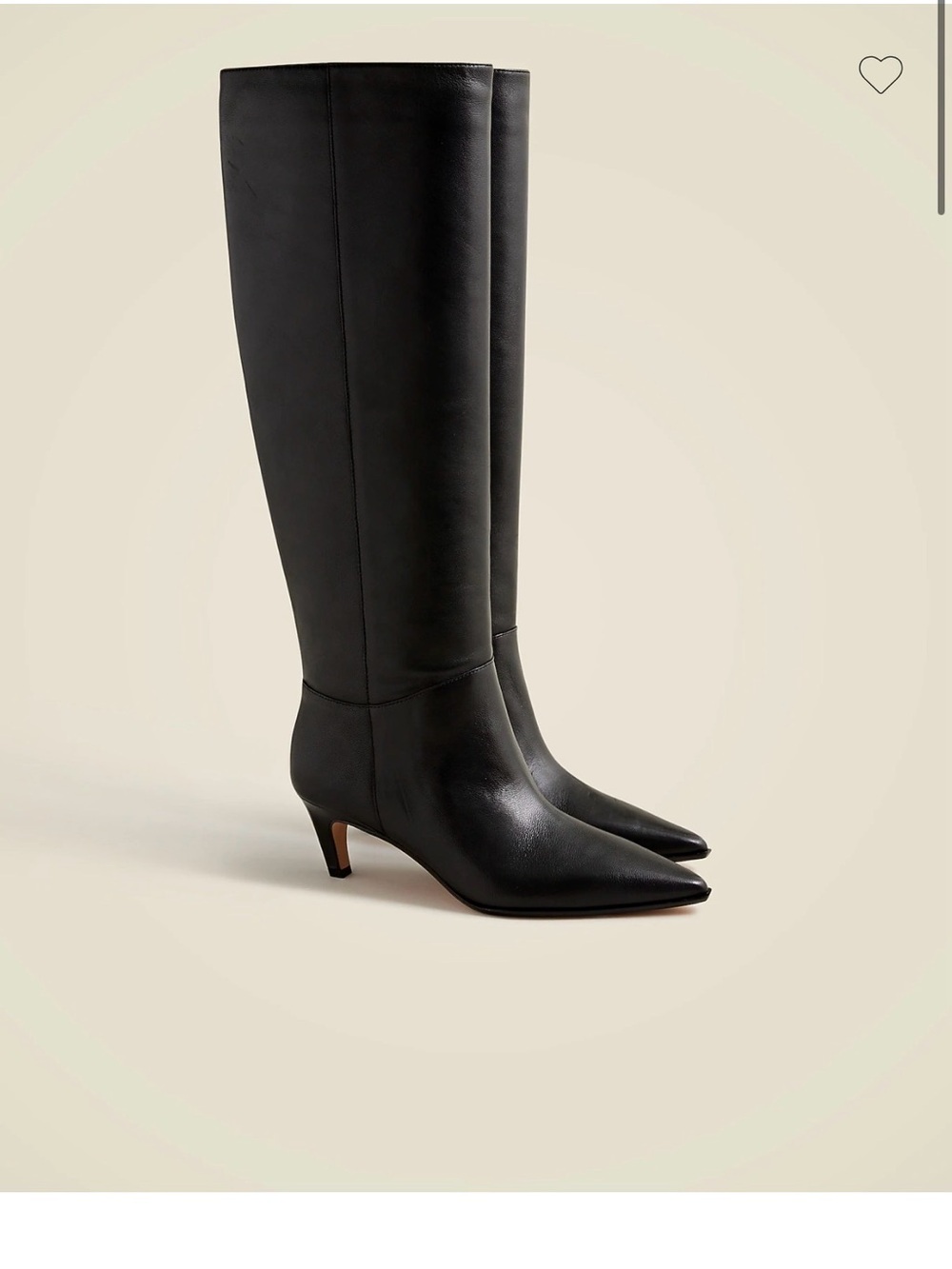 J. Crew Stevie Knee High Pull On Boots in Leather-NWOT size 6.5